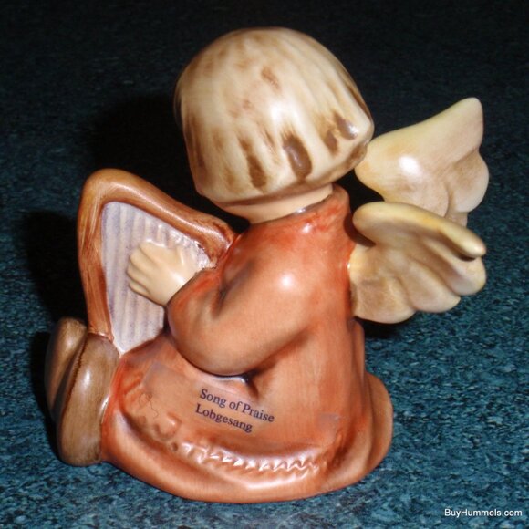 "Song Of Praise" Goebel Hummel Figurine #454 Angel With Harp TMK6 - CUTE GIFT! - Picture 6 of 10